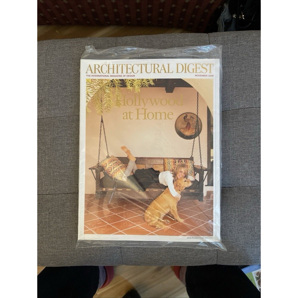 Sealed Architectural Digest Magazine November 2008 Hollywood at Home Design